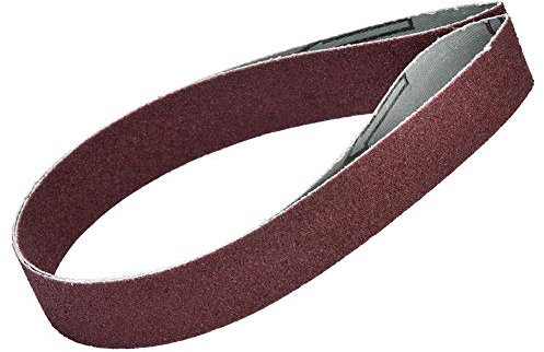 10 Pcs 760x25 Mm Courroie de Ponçage 30x1 Pouces Bande Abrasive pour Ponceuse de Ceinture 60-180 (80 mailles)