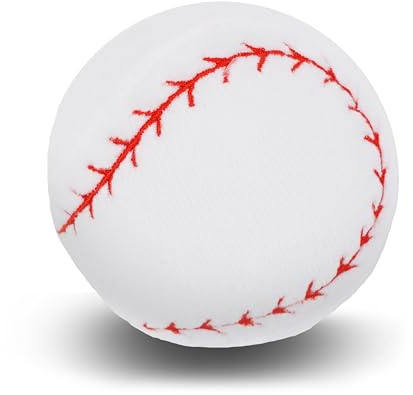 Lullaberry 6.5cm My First Baseball - Plush Baby Rattle Toy - Safe Soft Sports Toy for Infants Boys and Girls