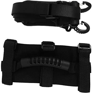 NULYLU 2 Stücke Verstellbare Roller Schulterband Griffsatz Roller Tragegurt (schwarz)