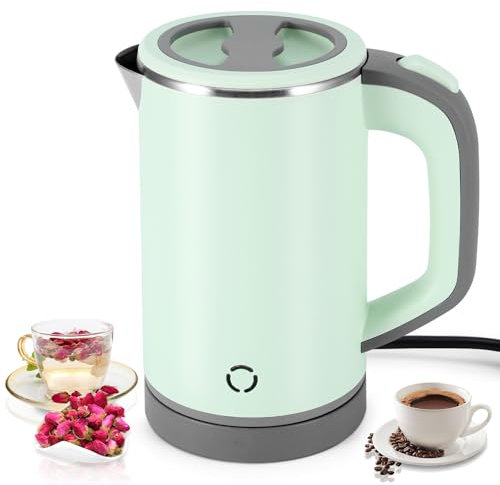 Kinberry 800ml Light Green Electric Kettle Lid, Removable Lid for Easy Cleaning, Stainless Steel Electric Kettle Lid for Fast Boiling and Safety