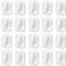 20 Pcs Net Curtain Hooks, Adhesive Curtain Sticky Hooks Rod Holder for Bathroom Shower Outdoor Kitchen Door Home Improvement Hook (White)