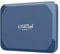 Crucial X10 6TB Externe SSD Festplatte, bis zu 2.100MB/s, USB-C 3.2 Gen2, IP65 Wasser- und Staubgeschützt, Portable SSD für Mac, PC, Smartphone und Spielkonsole, Blau matt - CT6000X10SSD9-02