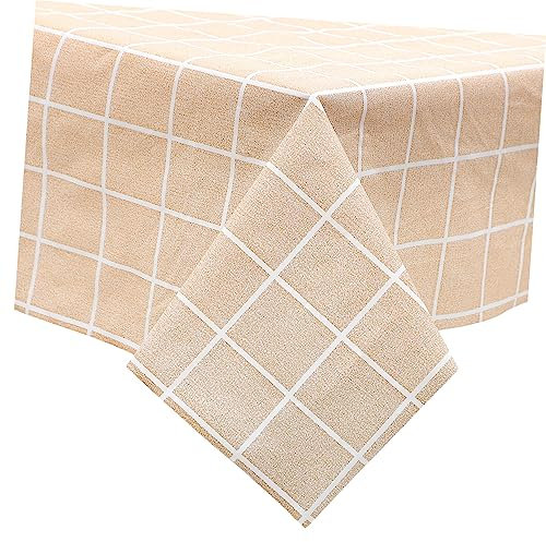Hemobllo Plaid Tischdecke Rechteckige Tischtuch Abwaschbar Peva Für Garten Und Party Pflegeleichtes Design