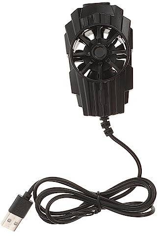 NUOBESTY Kühlerlüfter Kühlung Handy Kühler Ruhig Kalt Tragbar Handy, Mobiltelefon Spiel Smartphone Heizstrahler Mobiler Pone Heizkörper Telefonkühler Mit Lüfter Black Stk