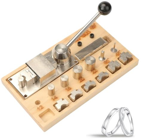 GkgWuxf Ring Bending Tool, Spoon Bender for Rings, Adjustable Resizer Jewelry Stretcher Expander, Professional Machine for Silversmithing Looping Beading