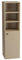 Wena Mobel Badezimmerschrank Hängend 120 cm mit Tür | Badregal Schmal | Toilettenregal mit 5 Ablagen | Badezimmer Organizer Schrank | Nischenregal 33 cm Breit (Cappuccino)