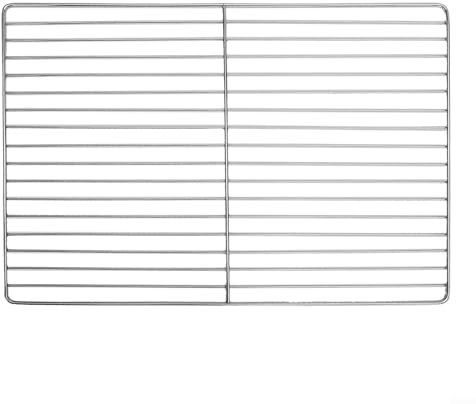 Parrilla para barbacoa, malla de barbacoa de acero inoxidable, red de repuesto de cocina para camping, barbacoa, picnic al aire libre (30 x 45 cm)