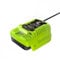 Tondeuse à gazon haie haute branche scie 40V Lithium batterie chargeur 220V. Compatible avec Greenworks 40V. 29472 29252 20202 22262 25312 25322 20642 22272 27062 21242 outil électrique de jardin