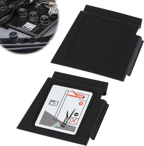 2 Stück Batteriepolabdeckung Pluspol, OE Number 5Q0971813A, Abdeckung Pluspol Autobatterie und Schutzkappe Batteriepol, kompatibel mit VW und Audi, Robuste Batterie Polabdeckung für Fahrzeuge