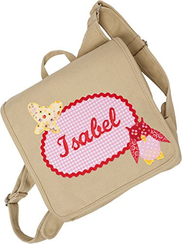 crepes suzette Kindergartentasche, Kindergartenrucksack, Tasche mit Namen, Kindergartentasche mit Namen, Namenstasche, Eulentasche, Kindergartentasche mit Eule