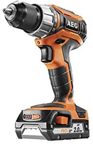 AEG - Perceuse-visseuse compacte 18V, 50 Nm avec 2 batteries 2,0 Ah et son chargeur, livré en coffret - BS18C2LI-202C
