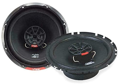 Vibe 2 Piece Slick6 6.5 in 17 cm 2 Way Coaxial Car Door Shelf Speakers 240 W SLICK6
