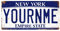 Personalised American Number Plates - Custom New York - Empire State – Sticky Pads | Printed Metal Wall Sign Plaque Printed Metal Wall Sign Plaque Show Plate