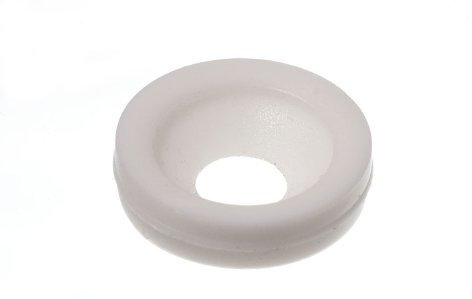 Lot de 10 rondelles de finition blanches 13 mm x 3 mm