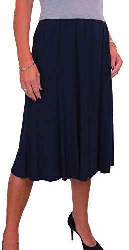 icecoolfashion Women's 26 Midi Flare Skirt with Elasticated Waist | Below Knee Length, Smart Fishtail Panelled Style,Workwear, Business, Office or Formal