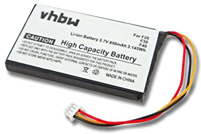 vhbw 1x Akku Ersatz für Navman BT000021C für GPS Navigation Navi (850 mAh, 3,7 V, Li-Ion)