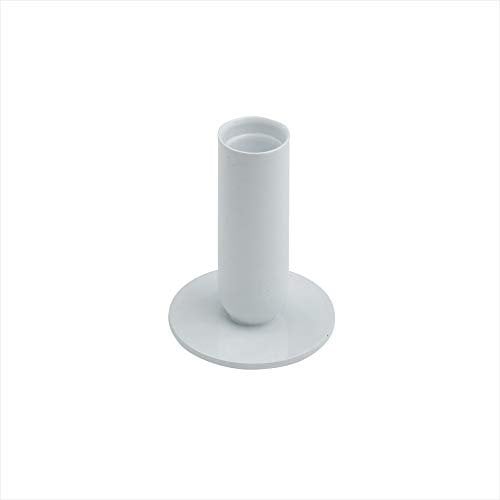 NKlaus 1x Kerzenhalter 8,0cm hoch Kerzenständer weiß für Tafelkerzen ? 2cmStabkerzen Hochzeit Deko 2868