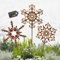 Terma Stahldesign Gartenstecker rost Sterne, Winterdeko, rost Weihnachtsdeko, edelrost deko Weihnachten Dekoration weihnachtsdeko, Stern Metall