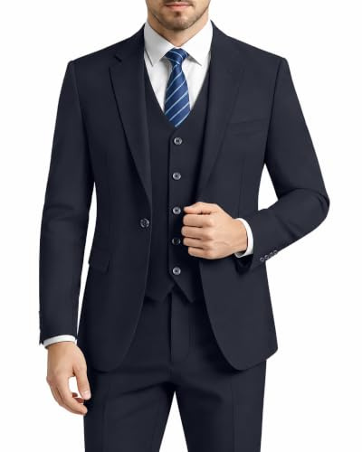 LUPURTY Herren Lupurty 3-teilige Anzüge für Herren Tuxedo