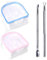 KADS Nail Soak Off Bowl, 2pcs Manicure Bowl with Triangle Cuticle Peeler and Stainless Steel Cuticle Pusher Nail Tool, Strong Gel Polish Dip Powder Remover Nail Soaking Bowl, Nail Spa Cleaning Kits