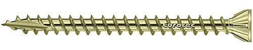 OSBfix 900690 verzinkt-gelb EUROTEC Holzbauschraube OSB Fix 4,3 x 40 mm, 4,3X 40