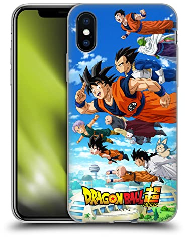 Head Case Designs Offizielle Dragon Ball Super Gruppe Universe Survival Arc Gelhülle [Militärischer Schutzgrad] Kompatibel Mit Apple iPhone X/iPhone XS Und Kompatibel Mit MagSafe