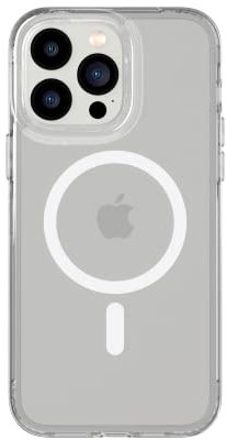 tech21 iPhone 14 Pro Max Evo Clear Compatible with MagSafe – Scratch-Resistant, Shock-Absorbing Clear Phone Case with 12ft Multi-Drop Protection