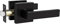 Probrico Black Internal Door Handle - Passage Lever Set, 1 Pack