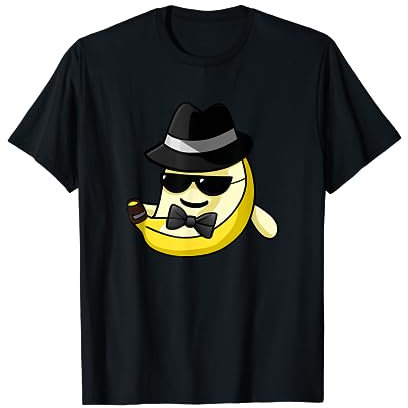 Niedliche Banane mit Sonnenbrille und Hut T-Shirt