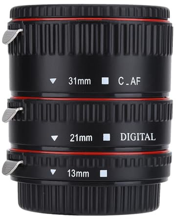 Bague d'Objectif EF, Objectif Adaptateur Macro, Bague d'Objectif d'appareil Photo 0,24-1,47 Fois pour Les Amateurs de Photographie Macro Photographie Amateur Monture Canon EOS EF