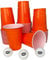MBP My Beer Pong Lot de 50 gobelets orange + 3 balles, 473 ml, adaptés à un usage alimentaire et robuste, réutilisables et passent au lave-vaisselle