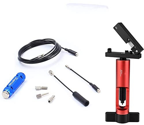 BESNIN Internal Cable Routing kit Blue and Hose Cutter red Combination Bicycle Internal Cable Routing Tool Cycling Bike Internal Cable Routing Tool for Bicycle Frame Put Out Inner Wire