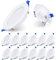 Qingmiao LED Einbaustrahler Dimmbar 230V 7W IP44 Einbauleuchten Deckenspots Deckenstrahler, für Badezimmer Küche Wohnzimmer,Weiss 12er Set