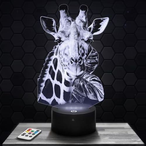 Lampephoto.fr Nachttischlampe Giraffe deko Tier Wildnis Afrika. Geschenkidee Mann Frau objekt Giraffe Nachtlicht Erwachsene deko Zimmer. Weihnachten TOP