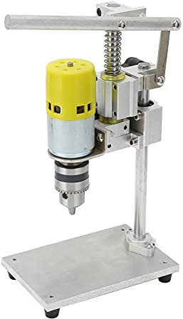 FLEXMAN Tischbohrmaschine, 40 mm Bohrhub, Haushaltsbohrmaschine, Tisch mit 1,5 X 10 mm Bohrfutter, Tischbohrmaschine mit Aluminiumlegierungsbasis