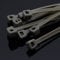100Pcs/pack 4 * 200mm Width 2.7mm Colorful Self-Locking Plastic Nylon Cable Ties Zip Tie (Color : Dark Grey)