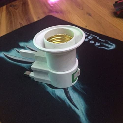 Lamp Holder UK Plug E27 Wall Screw Base Light Bulb Lamp Socket Holder Adapter Converter