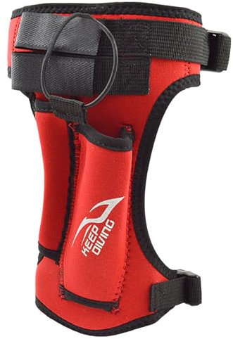 WYYHAA Red,3.5MM Neoprene Knife Holder, Dive Cutter Sheath Holster for Spearfishing, Snorkeling, Hunting, Rescue, Water Sports