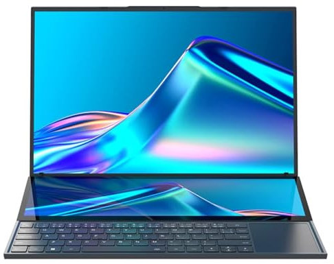 Tuofudun Portatile da gioco a doppio schermo 16 pollici IPS + 14'' Touch 𝐈𝐧𝐭𝐞𝐥 Xeon W-10885M UltrabookSlim Notebook Gamer PC Computer