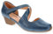 Low-Heeled Court Shoes - Navy Size 5