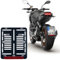 1x Kennzeichenhalter DE Für Kennzeichen im Format 180 x 200 mm 18 x 20 cm (für Motorrad Roller) Material Kunststoff Schwarz (Unlackiert) Mit Rückstrahler Reflektor mit Zulassung
