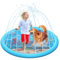 170cm Splash Pad, Tapete de Juegos de Agua para Niños y Mascotas, Antideslizante Almohadilla de Aspersor, Juguete Acuático de Verano para Jardín Aire Libre