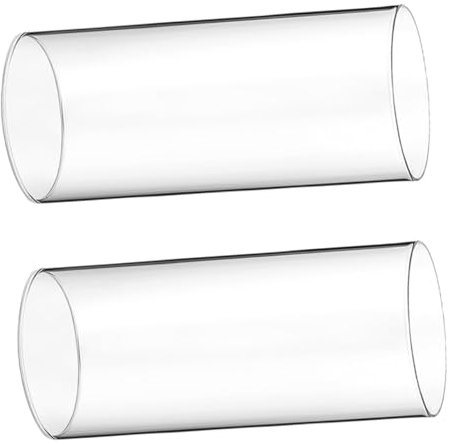 RORPOIR 2 Stück Kerzenlampenschirm aus Glas glaslaterne weinglas lampenschirm schmilzt Kerzenwärmerlampe Duftkerze Laternen LED Desktop-Kerzenabdeckung klare Kerzenabdeckung