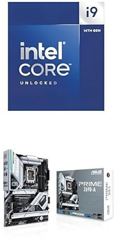 Intel® Core™ i9-14900K 24-Core up to 6.0 GHz + ASUS Prime Z690-A ATX, PCIe 5.0, 4x M.2, 16+1 DrMOS, DDR5, 2.5Gb LAN, HDMI, DP, USB-C 3.2 Gen 2x2, Thunderbolt 4