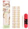 Mylee Gel Nail Wraps [Golden Era] – 10 Pre-Cured Gel Stickers for Instant Mani – No Lamp Needed, Chip-Resistant, Glossy Finish, Lasts Up to 14 Days – Easy to Apply, Vegan & Cruelty-Free