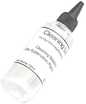 FQkBEX Mit Farbstofftinten -Sublimation Tinte DTF -Tinte Kompatibel mit Tintenstrahldrucker Druckkopfreinigungsflüssigkeit kompatibel(Transparency x100ml)