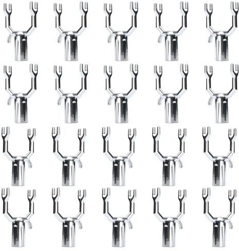 20Pcs Y Design Garden Stake Brackets Aluminum Branch Spreaders Supports For Bamboos Wooden Poles Spreaders For Fruit Trees