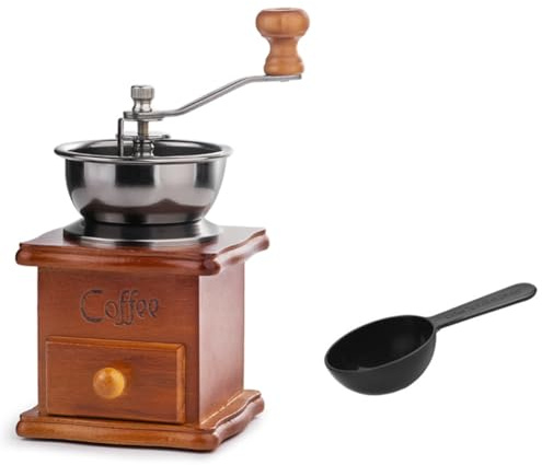 Kopinma Manuelle Kaffeemühle, Mini Vintage Kaffeemühle Handkurbel zum Mahlen Von Kaffeepulver, Espressomühle für Zuhause, Büro, , kaffeemühle