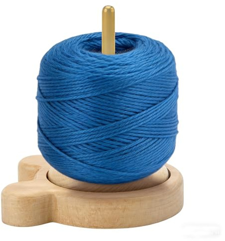 FIUTEKO Wollhalter Garnständer aus Holz – Wollabwickler Wollhaspel Rotierender Drehbarer Garnabroller mit Bärenfuß-Design für Stricken und Häkeln – Kompakter Organizer für Tisch, DIY Basteln