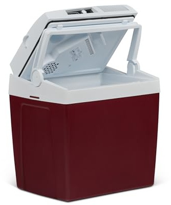 Mobicool Nevera eléctrica ME24 23L – 12 V y 230 V – Nevera para coche compacta con sistema de doble ventilador y compartimento para cables en la tapa para camping, vacaciones y excursiones de un día